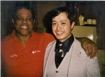 Willie Mays
and Ben in Willie's Kitchen